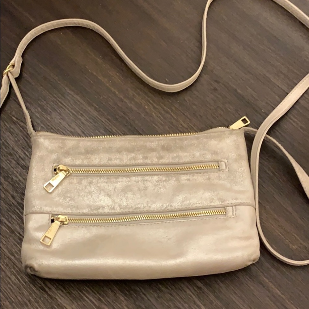 Hobo metallic crossbody purse
